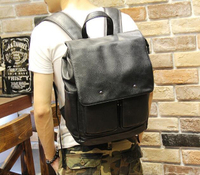 FINDSENSE Z1 韓國 時尚 潮 男 皮質 荔枝紋 簡約 學生包 書包 電腦包 旅行包 後背包 雙肩包