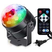 3W Sound Activated Rotating Disco Ball DJ Lamp LED Projector Party Decoration Stage Light Sound Activated Bar Supplies