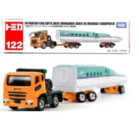 Tomica Long No 122 MITSUBISHI FUSO SUPER GREAT SHINKANSEN SERIES H5 Diecast Truk Mainan Mobil