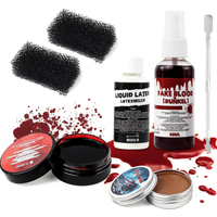 Halloween Sfx Makeup Kit Special Effects Makeup Kit Scar Wax with Double-Ended Spatula Washable Fake