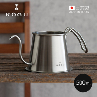 日本下村KOGU 日製18-8不鏽鋼掛耳式咖啡極細口手沖壺-500ml