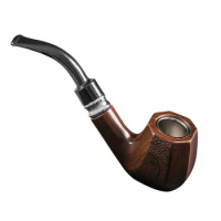 Portable Tobacco Pipe Set Resin Bent Pipe Cigarette Filter Herb Mini Curved Smoke Pipe Beginner Exquisite Smoking Accessories
