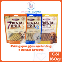 [Giảm ngay hôm nay] Xương que dài gặm sạch răng cho chó 7 Dental Effects gói 160g