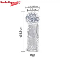 Fingger Sleeve Kdmm Silikon Transparan Bergerigi Tipe B