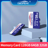 Micro SD Memory Card TF/SD Card 32G 64G 128GB Flash Card For OBDPEAK Dash Cam Car Camera Car DVR Adapters Class 10 U3