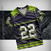 VICT X WEDX |  JERSEY  KAOS  ANIME  CUSTOM TULISAN KERAH  V-NECK, KAOS SATUAN, BAHAN FULLPRINT VW76