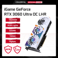 Colorful iGame GeForce RTX 3060 Ti Ultra NB W OC Gaming Graphics Card 12GB RGB Light NVIDIA GPU Video Card