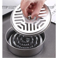 Hộp Inox Đựng Nhang Muỗi - Đồ Đựng Nhang Muỗi Bằng Inox Có Nắp Đậy TTP