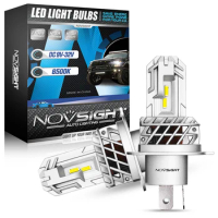 NOVSIGHT H4 Mini LED H7 H1 H11 H8 HB4 9005 HB3 Car Headlight Bulbs 10000LM Car Accessories 6000K Plug and Play Auto Headlamp