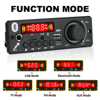 Bluetooth 6w Amplifier MP3 Decoder Board Microphone Car Mp3 Player USB Record FM Radio AUX for Speaker Handsfree Audio DIY