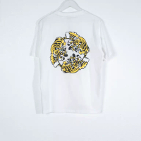 Kenzo Kaos KENZO PARIS VERDY PRINTED MULTI TIGER BACK WHITE TSHIRT 100% ORIGINAL