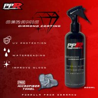 PPR RACING CERAMIC DIAMOND COATING 300ML / UV PROTECTION / WATERBEADING / IMPROVE GLOSS FREE MICROFI