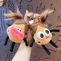 Plush Pendant Adorable Potato-man Plush Keychains with Big Eyes Sausage Mouth Backpack Charms Gifts for Kids Girls Hanging