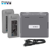 For DJI Mini 2/Mini SE Battery +Two Way USB Charging Hub for Mini 2 SE Intelligent Flight Battery Accessories