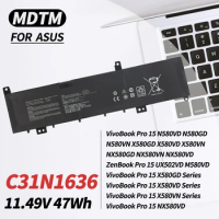 C31N1636 Laptop Battery for ASUS VivoBook Pro 15 N580VD N580GD N580VN X580GD X580VD X580VN NX580VD M580GD ZenBook Pro 15 UX502VD