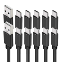 10pcs/lot 1M 3M 2M Type c Usb-C 2A Fast Quick Charging USb C Data Charger Cable Wire For Samsung s10 s20 htc lg xiaomi huawei