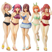 20CM Anime The Quintessential Quintuplets Figure Sexy Swimsuit Standing Nakano Nakano Miku Model Static Toys Collection Doll