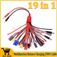 Multifunction Balance Charging 19IN1 19 in 1 Cable Adapter XT60 EC3 EC5 HXT TAMIYAS For IMAX B6 B6AC Charger