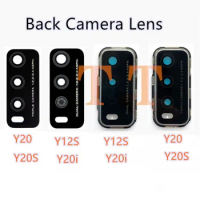 camera Lens For VIVO Y20 Y20i Y20S G Y12S Y12A with adhesive Rear Back Camera Glass Lens Cover With Frame Holder Replacement Par
