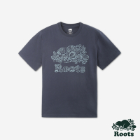 Roots 男裝- TOPO BEAVER短袖T恤-軍藍色