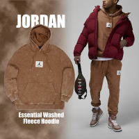 Nike 長袖 Jordan Essential 男 水洗 仿舊 小標 喬丹 重磅 帽T DR3088-215