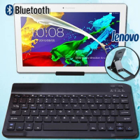 Wireless Bluetooth Keyboard for Lenovo Miix 2/Miix 3/Moto Tab/Tab E10 M10 P10/Tab 2/Tab 3/Tab 4 10 Plus Tablet Keyboard+Bracket