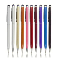 2 in 1 Screen Stylus Ballpoint Pen for iPad for iPhone for Samsung Tablet Pen 10pcs