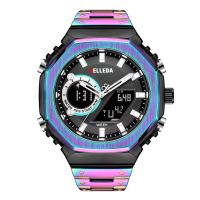 Jam Tangan BELLEDA   jam Tangan Pria BELLEDA 9950 Dual Time Anti Air Bergaransi Stainless Watches - 