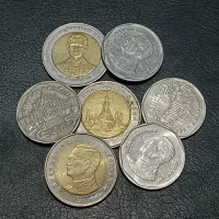 Koin Borongan 1184 - Total 1000 Baht Pecahan (5 dan 10 Baht)