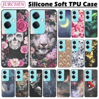 Silicone Custom Case For OPPO K11 K11X Cartoon Cats Dogs TIger Pattern Black TPU Thin Bags Cover For OPPO K11 X K 11X PJC110 5G