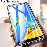Screen Protetor for Samsung Galaxy A7 2018 A750f Full Cover for Samsung M10 Glass M20 Glass M 10 20 Tempered Glas Film SamSung