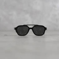 Kacamata FENDI MONOGRAM SILVER BLACK SUNGLASSES 100% ORIGINAL