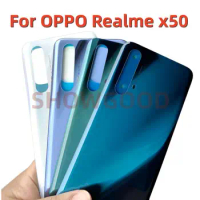 Battery Back Cover for OPPO Realme x50 Battery Cover Rear Housing Door Glass Case Replacement For Realme x50 5g battery cover