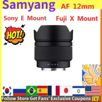 Samyang AF 12mm F2 X Lens For Fuji X Mount Camera Like X-H1 X-S10 X-pro 1, X-pro 2/pro 3/E1/E2/E2s/E3/E4/T1/T2/T3/T4/T10/T20/T30