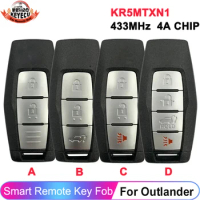 KEYECU FCC ID: KR5MTXN1 For Mitsubishi Outlander 2021 2022 2023 433MHz 4A Chip 2/3/4 Button Key Fob Smart Remote Control