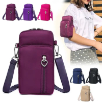 Crossbody Bags For Women Waterproof Nylon Multifunction Casual Small Bag Mobile Phone Case Crossbody Bag Sports Purse