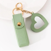 Small mirror lipstick bag keys button fashionable small fragrance hanging decoration creative zero w