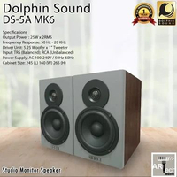 Dolphin Sound DS5A MK5 / Speaker Monitor Flat Home Recording ISK DS 5A coklat