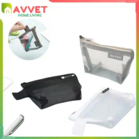 GROS Tas Makeup Mini Transparan Jaring Pouch Makeup Mini Tas Travel