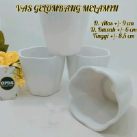 Vas Gelombang Melamin Pot Gelombang Bunga Vas Bunga Pot Bunga