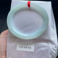 緬甸手鐲晴底翡翠手鐲冰潤細膩色澤均勻種老水足低調又謎人優雅
