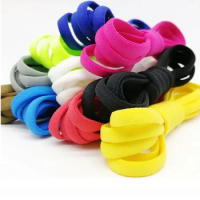 Elastic No Tie Shoelaces Multicolor Shoe Laces for Kids and Adult Sneakers Shoelace Quick Lazy Metal Lock Laces Shoe Strings
