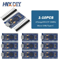 1-10PCS Pro Micro ATmega32U4 5V 16MHz Original Chip Replace ATmega328 For Arduino Pro Mini For Leonardo UNO R3