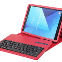 For Samsung Galaxy Tab S3 9.7 9.7'' 9.7 inch T820 T825 Folio PU Leather Stand Case Cover+Detachable Wireless Bluetooth Keyboard