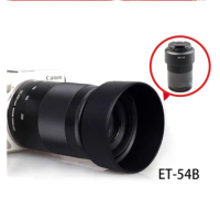 BIZOE Canon Camera ET-54B lens hood Micro EF-M 55-200STM Lens 52mm Accessories EOS M100M3M5M6M10Camera Reverse buckle sun hood