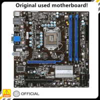 For H55M-P31 Motherboard LGA 1156 DDR3 16GB For Intel H55 Desktop Mainboard SATA II PCI-E X16 Used AMI BIOS