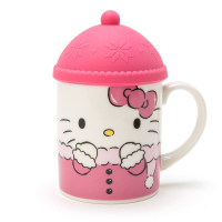大賀屋 hello kitty 馬克杯 含蓋 帽子杯 茶杯 咖啡杯 含蓋杯 杯子 三麗鷗 凱蒂貓 L00010601