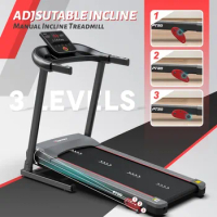 Foldable Treadmill to Exercise Equipment Foldable Treadmill for Home - With Bluetooth Connectivity Portable Running Mat Bieżnie