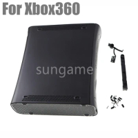 1set Black White Full Set Housing Shell Case with Buttons for XBOX360 Fat Console Protection