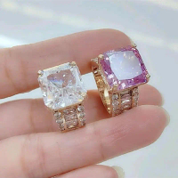 Nhẫn đá Nam Phi hàng đồng đỏ không xi màu miền Tây